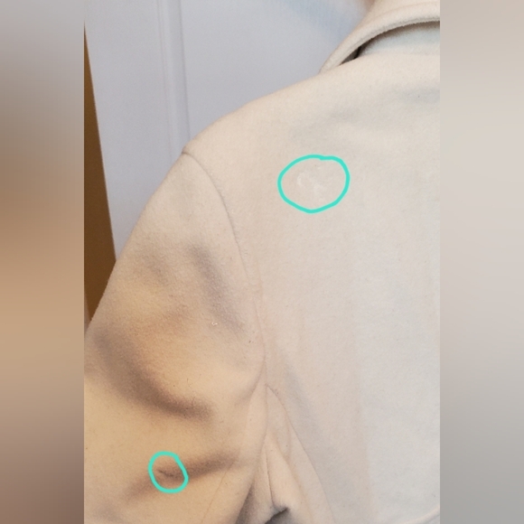 Marvin Richards Cream Wool Blend Long Coat XL - Picture 10 of 11